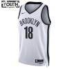 Camiseta Niños NBA Brooklyn Nets Yuta Watanabe 18 2022-23 Nike Association Edition Blanco Swingman